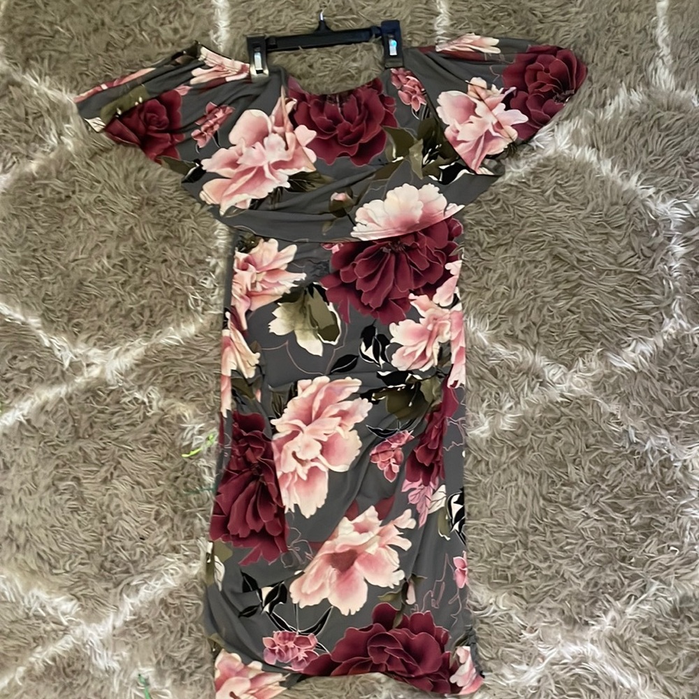 Maternity off the shoulder dress